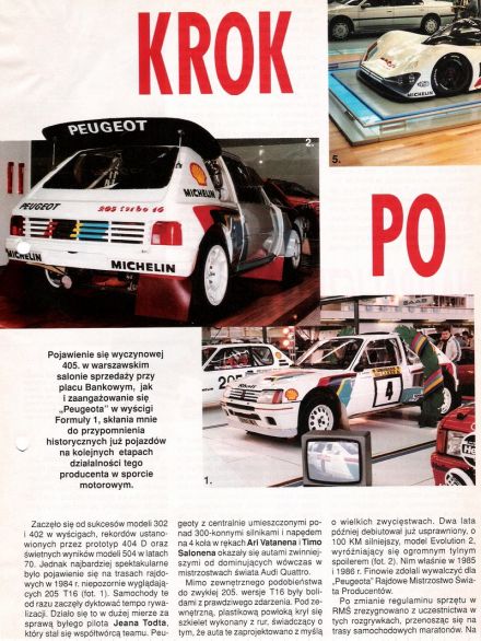 Sportowa historia Peugeota.